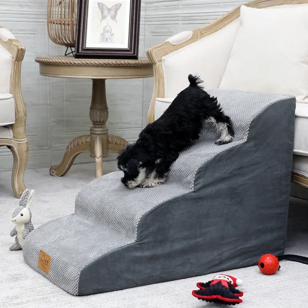 Calming Dog Bed - Pet Stairs for Small To Medium