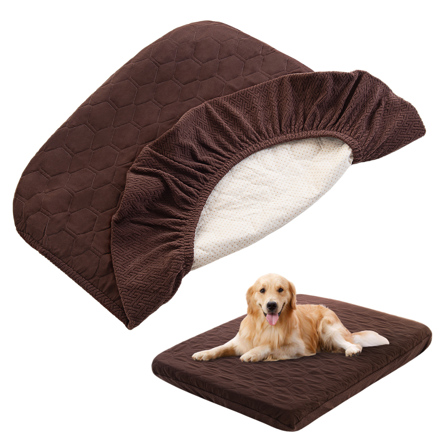 Calming Dog Bed - Waterproof Dog Bed Covers Replacement Washable