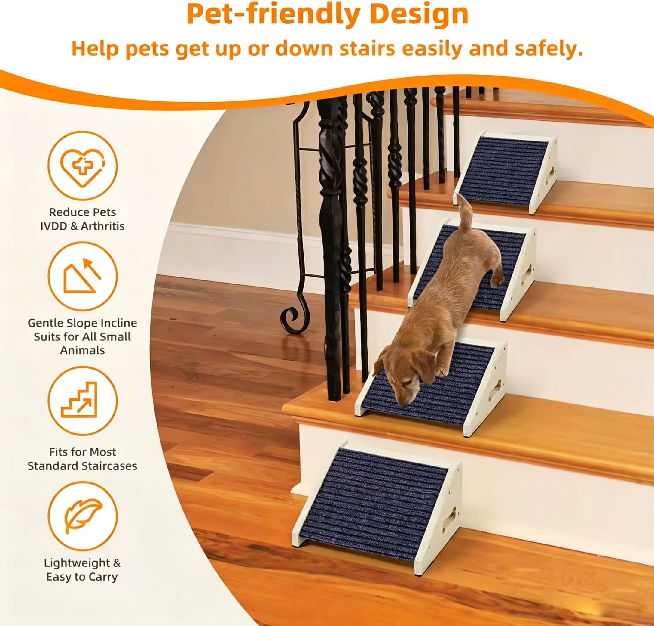 Wooden Dog Stairs Dog Ramps Sm - Calming Dog Bed 评论和价格