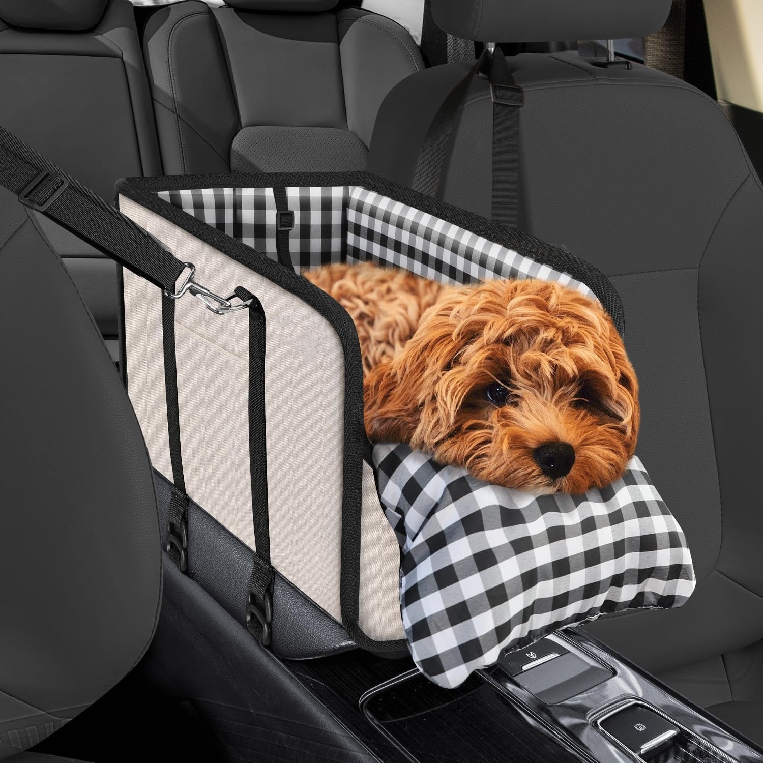 Car Mounted Pet Car Seat Porta - Calming Dog Bed 评论和价格