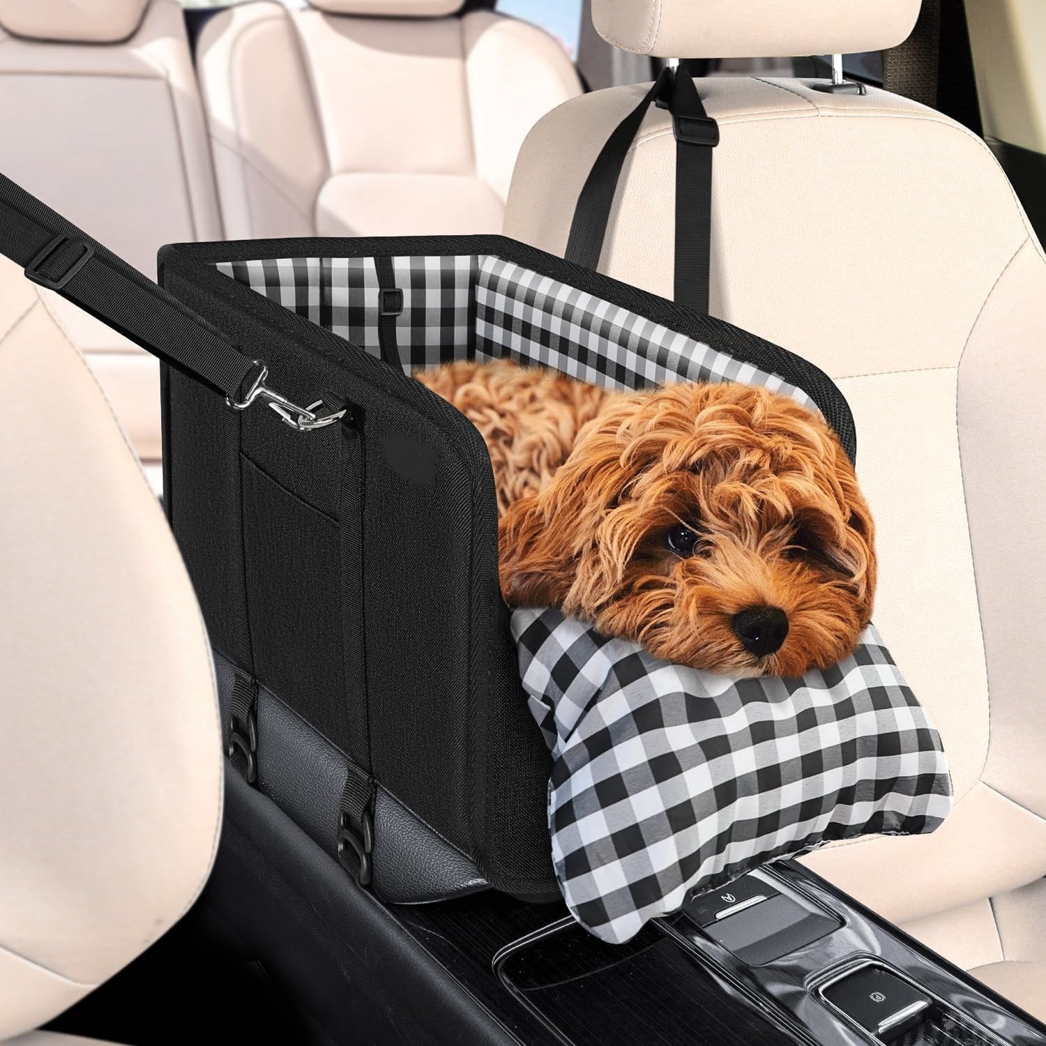 Car Mounted Pet Car Seat Porta - Calming Dog Bed 评论和价格