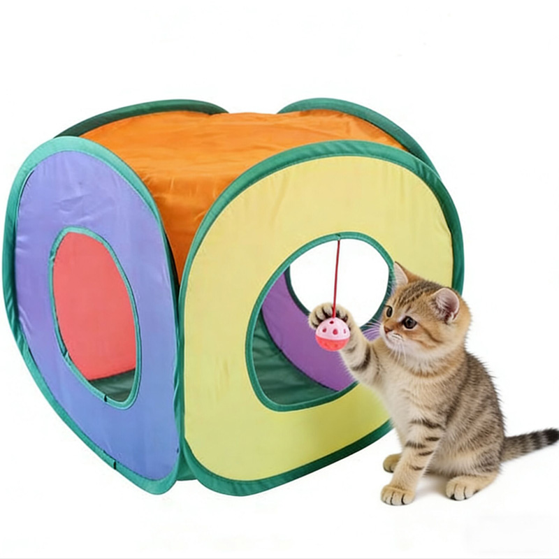 Square Cat Rainbow Tunnel Cat  - Cat Tunnel Toy 评论和价格