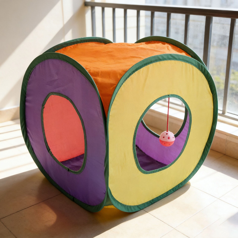 Square Cat Rainbow Tunnel Cat  - Cat Tunnel Toy 评论和价格