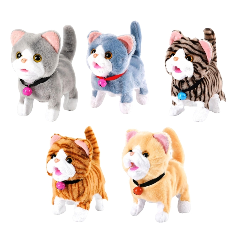 Electric Walking Plush Cats To - Interactive Cat Toy 评论和价格