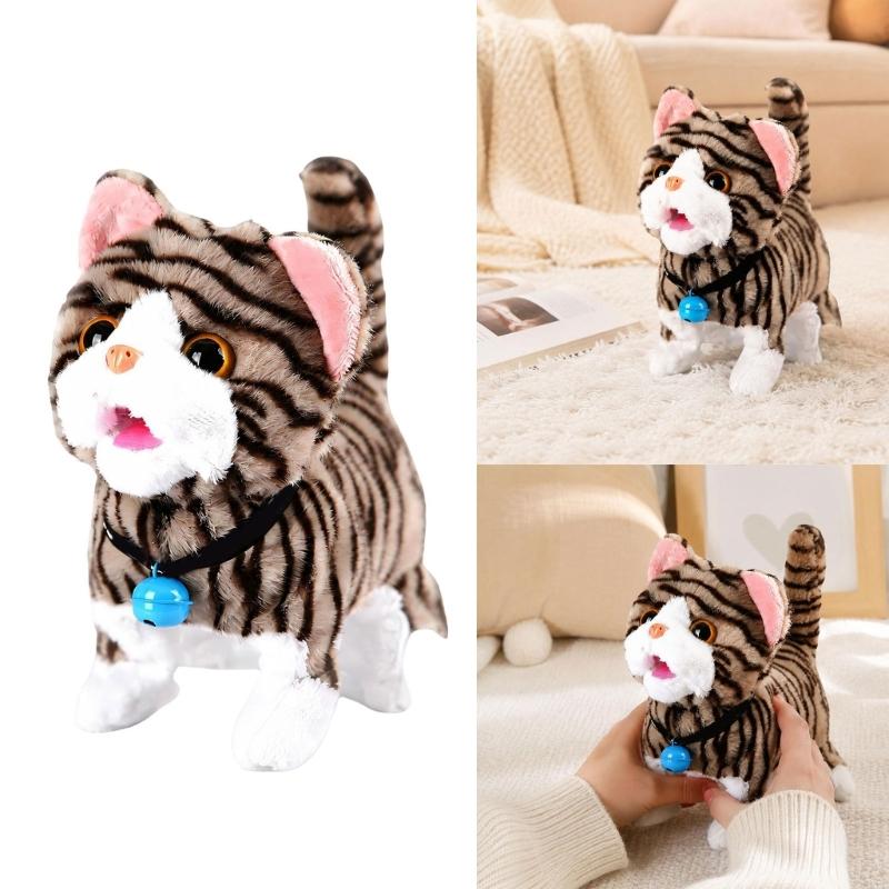 Electric Walking Plush Cats To - Interactive Cat Toy 评论和价格