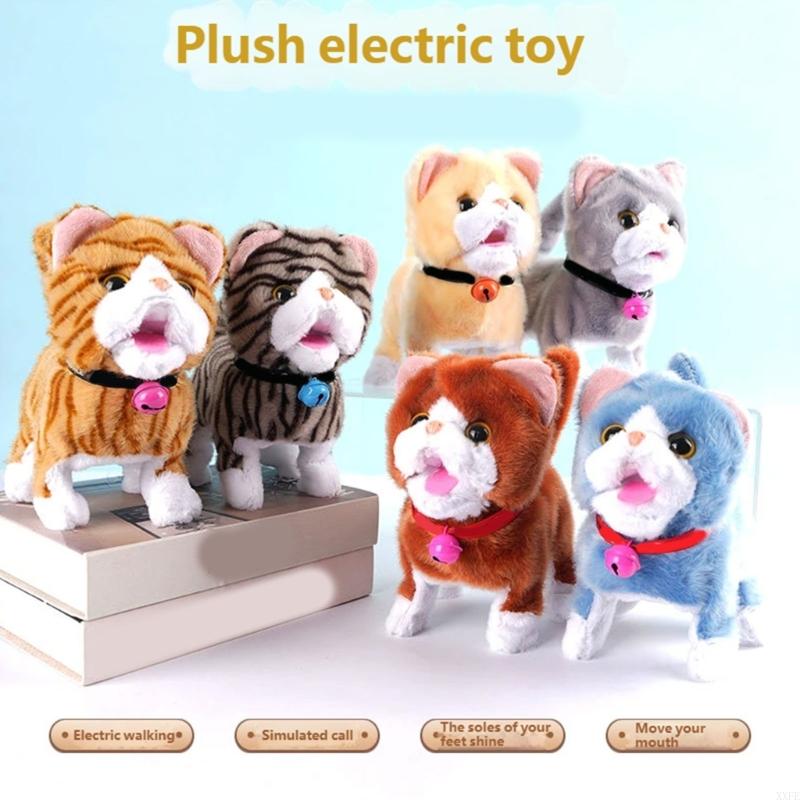 Electric Walking Plush Cats To - Interactive Cat Toy 评论和价格