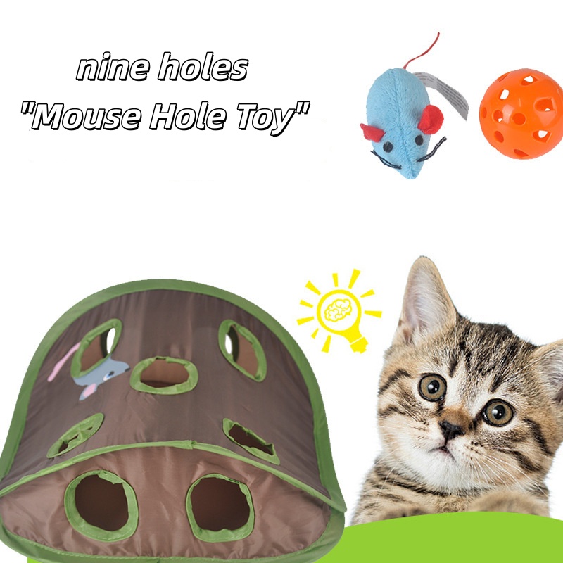 Interactive Foldable Cat Toy C - Cat Tunnel Toy 评论和价格